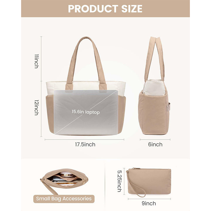 Elegant and Functional Tote Bag with Removable Interior Compartment Bowlift