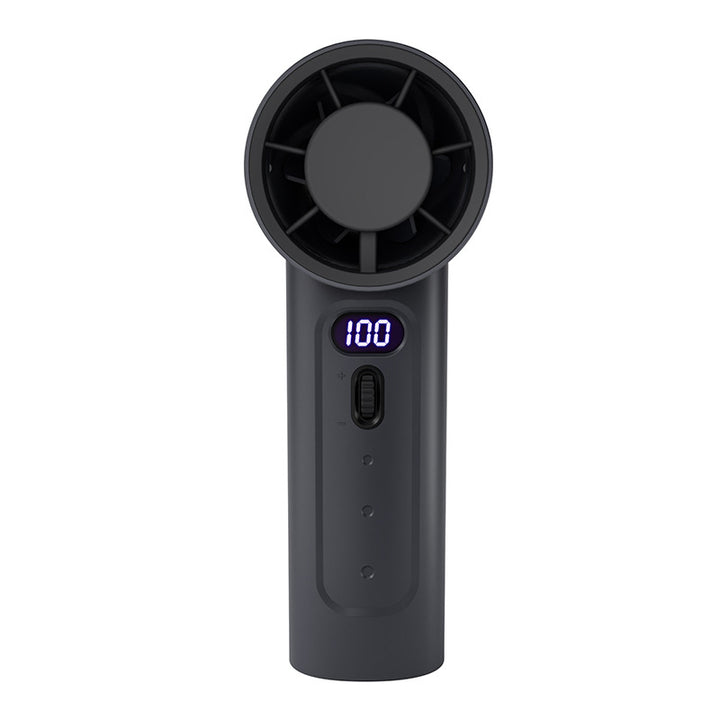 Women's portable hand fan with digital speed display Bowlift