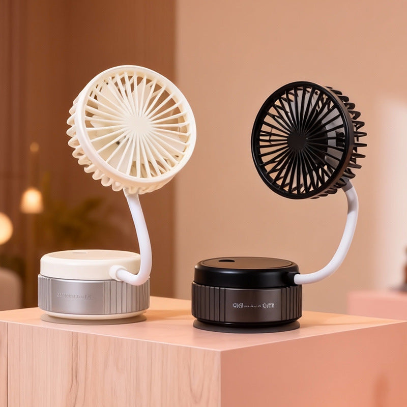Ladies Portable Handheld Fan with Flexibly Adjustable Tilt Mechanism Bowlift