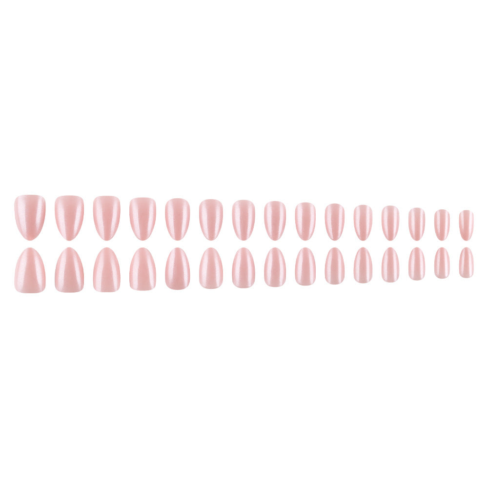 Elegant Almond-Shaped Press-On Nails Bowlift