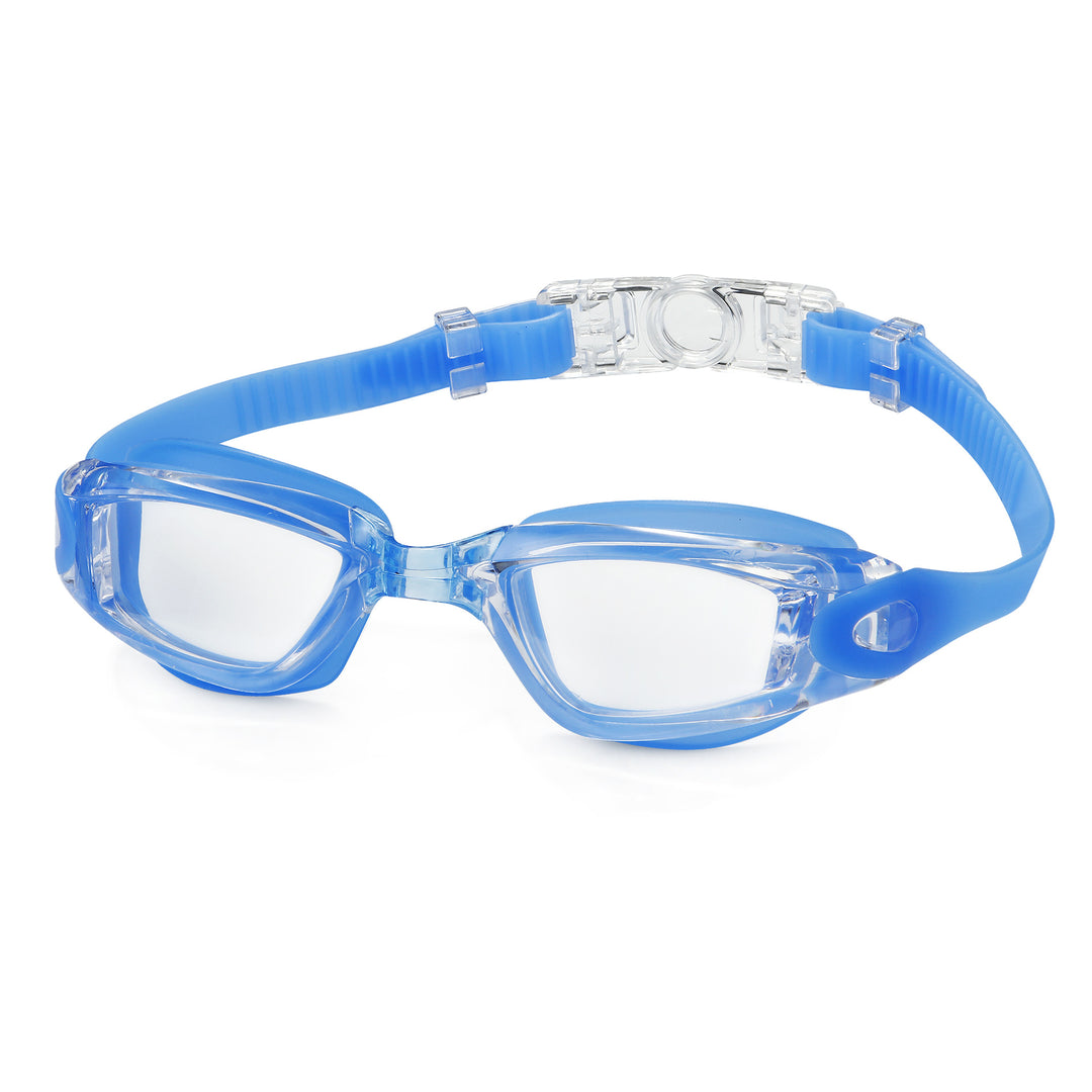 Swim goggles with adjustable head strap and anti-fog technology Bowlift