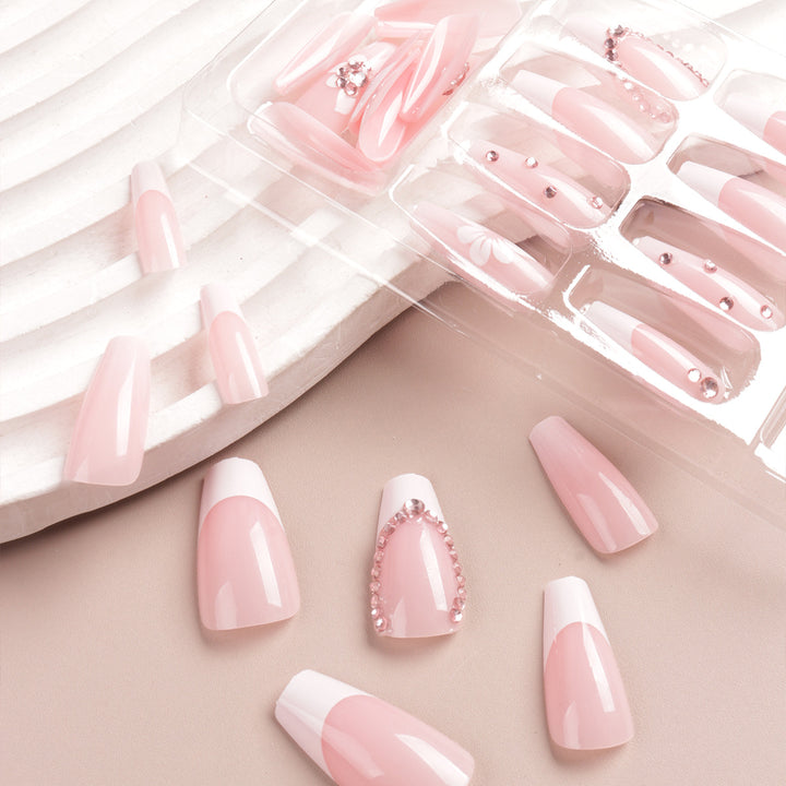 Floral Embellished Press-On Nail Tips Bowlift