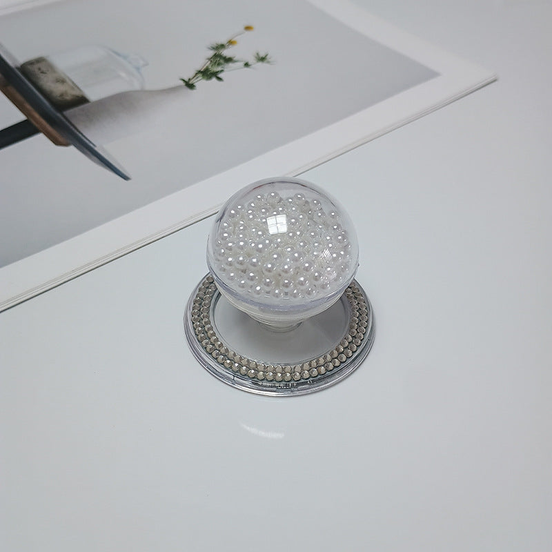 Decorative Beaded Cosmetic Mirror Bowlift