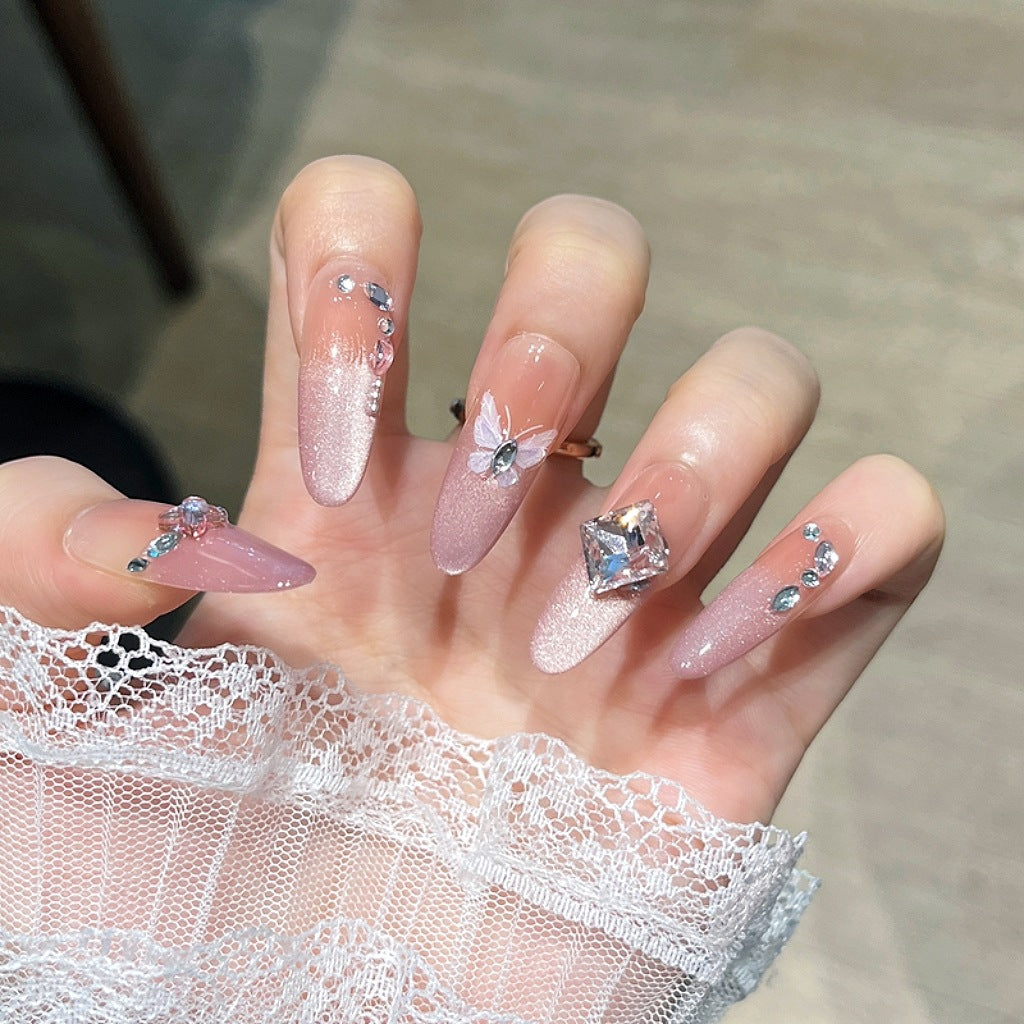 Stylish Stiletto Press-On Nail Extensions Bowlift