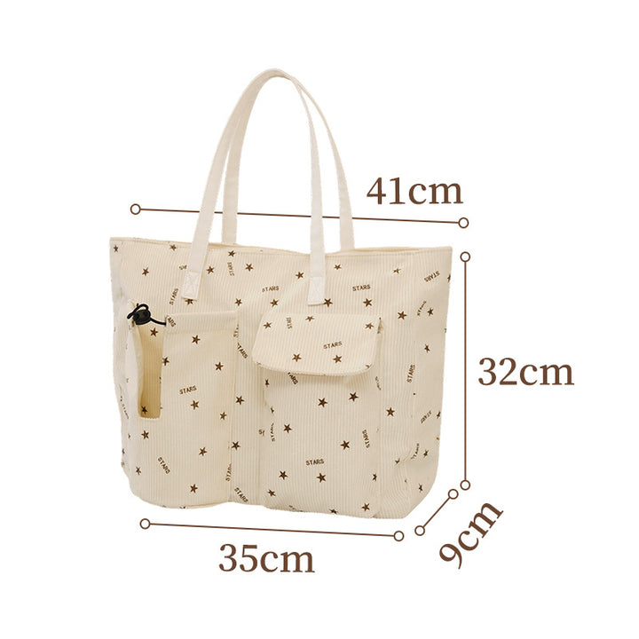 Spacious Leopard Print Canvas Tote Bag Bowlift