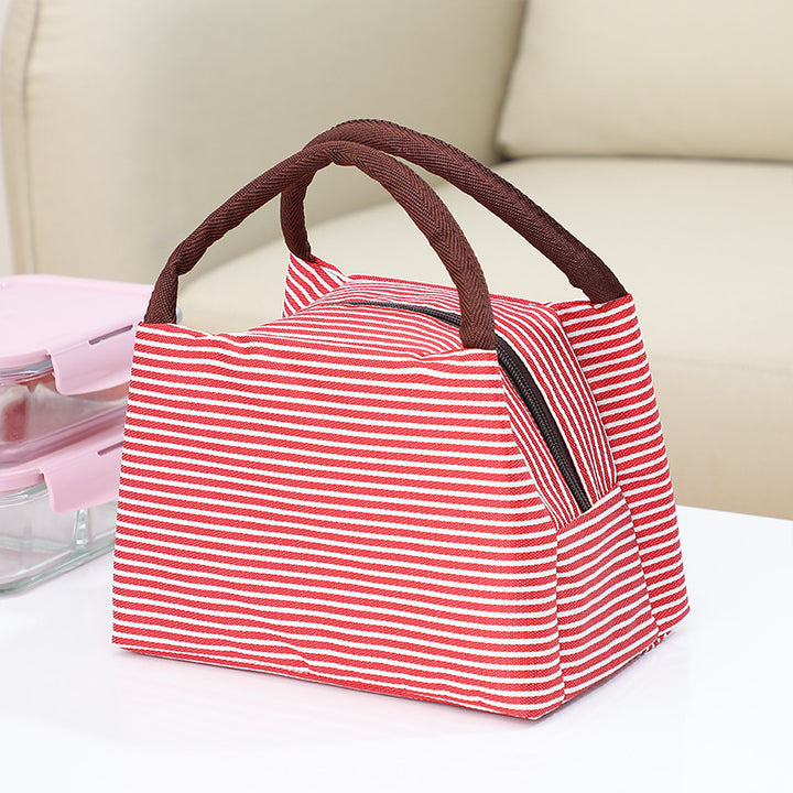 Insulated Striped Lunch Bag Bowlift