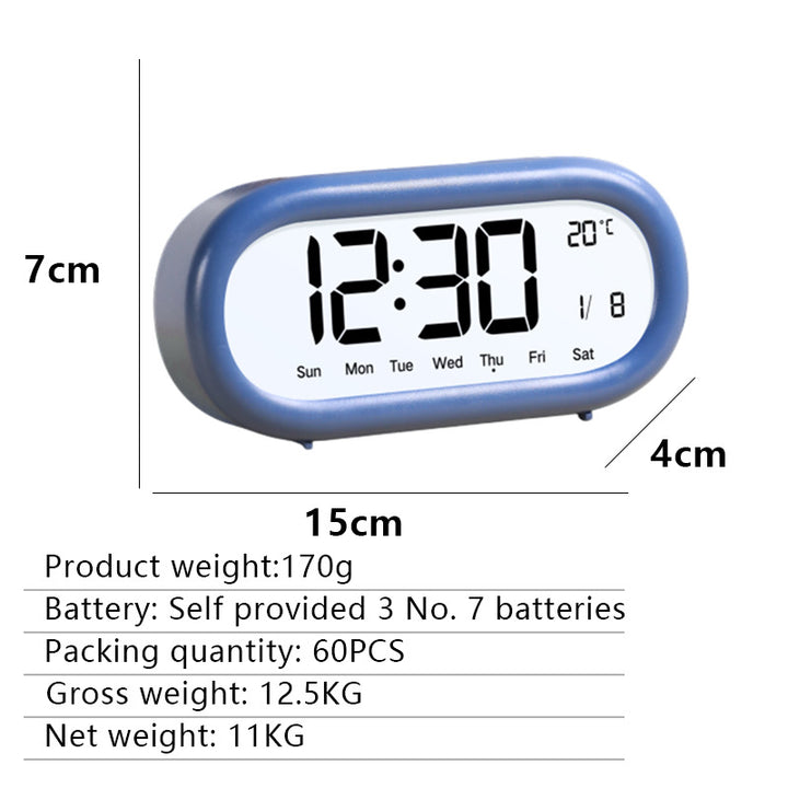 Digital alarm clock with temperature display Bowlift