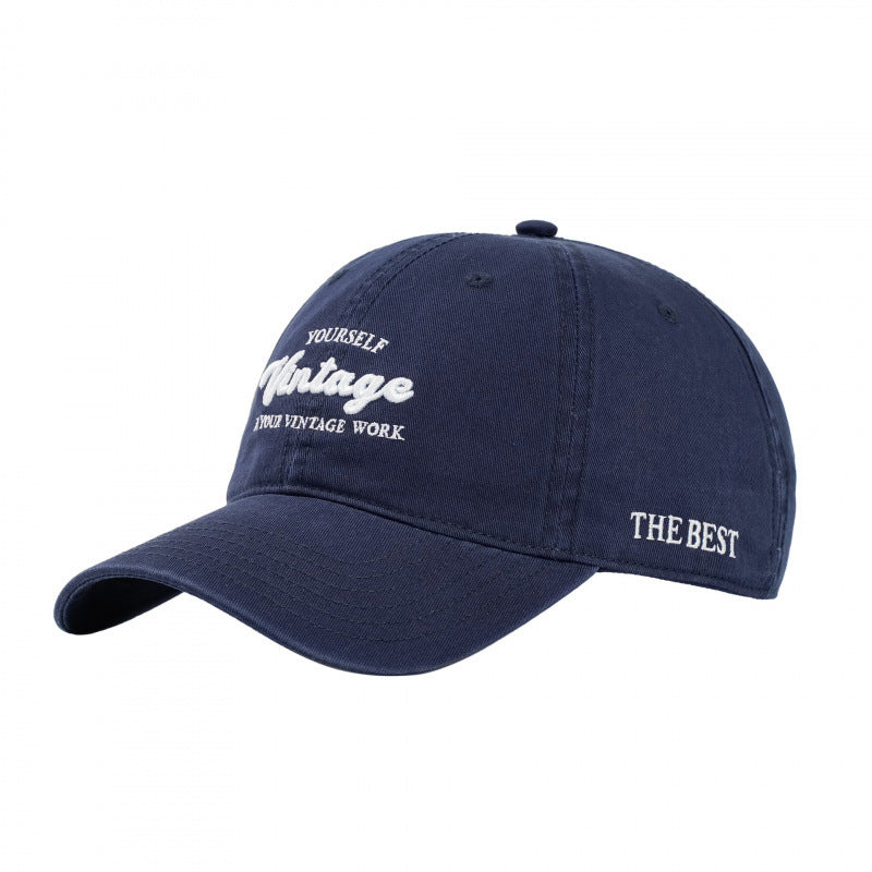 Women's Vintage-Inspired Embroidered Baseball Cap Bowlift