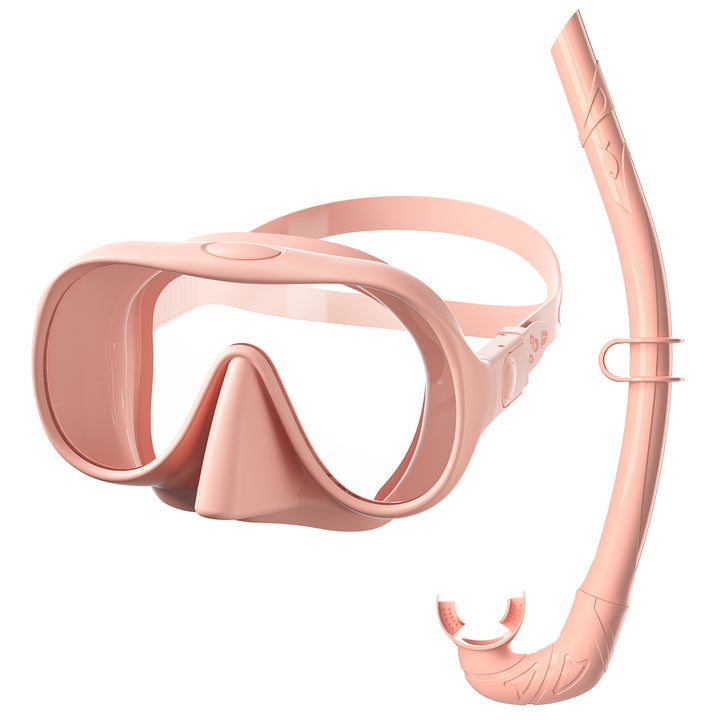 Swimming mask with flexible breathing tube Bowlift