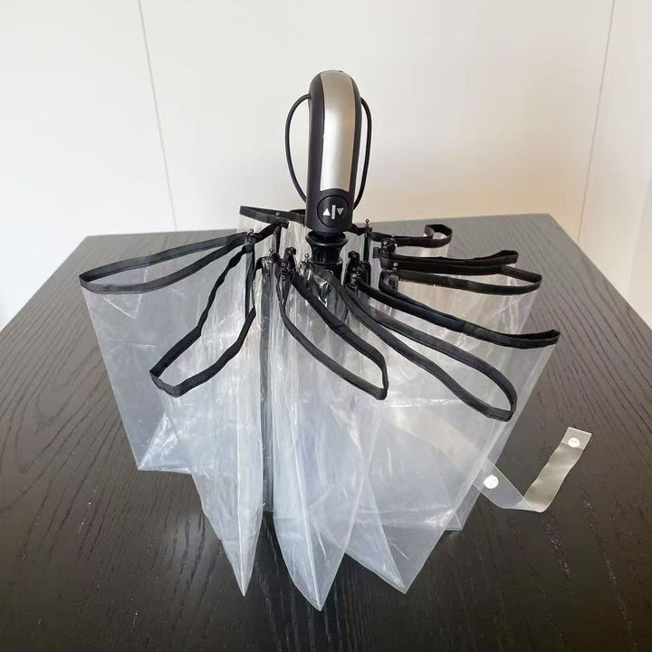 Ladies windproof, self-supporting umbrella with innovative design Bowlift