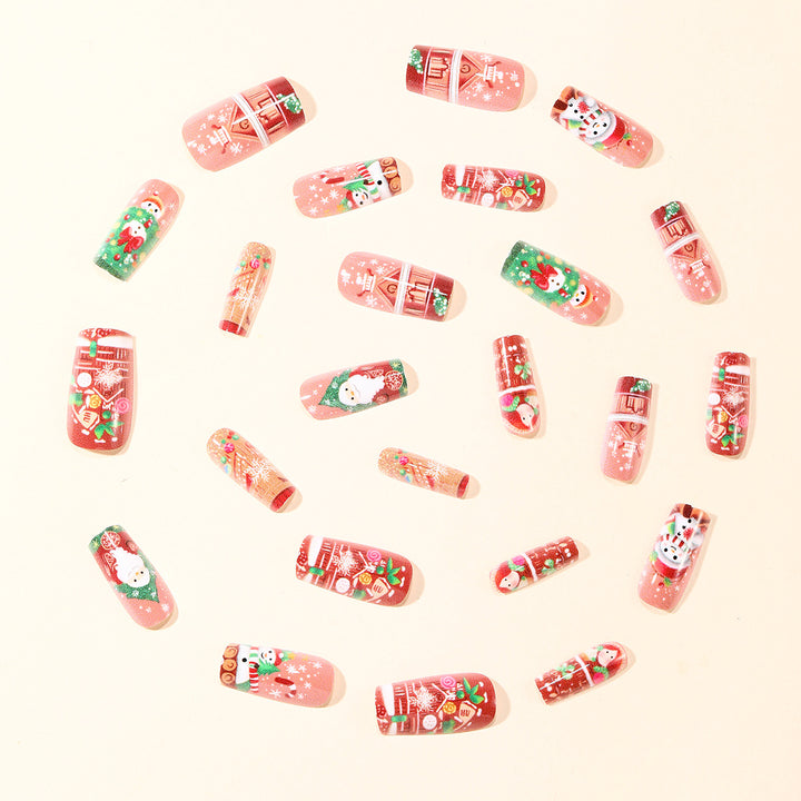 Festive Holiday-Themed 3D Nail Art Set Bowlift