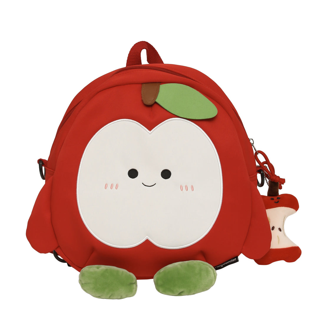 Plush backpack with apple motif Bowlift