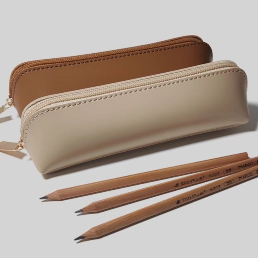 Sleek Leather Pencil Case Bowlift