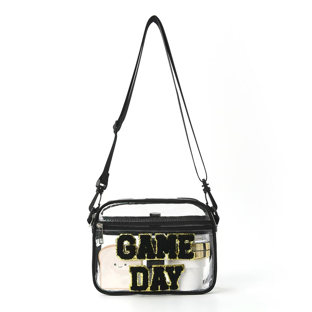 Sporty shoulder bag with transparent front Bowlift