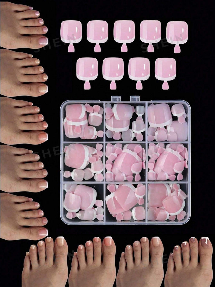 Decorative Press-On Pedicure Kit Bowlift