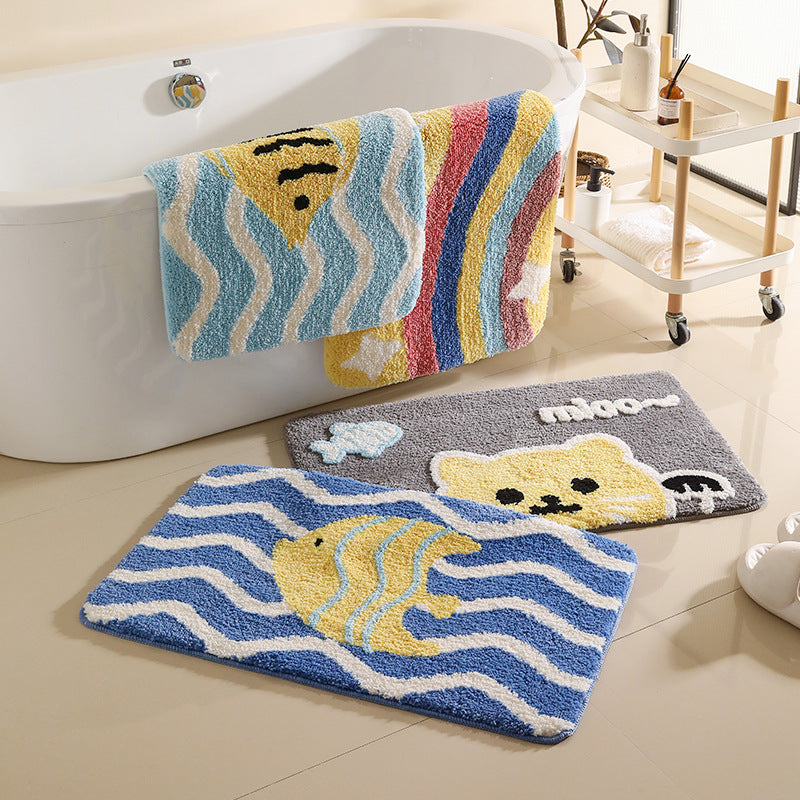 Soft Cartoon Panda Bath Mat Bowlift