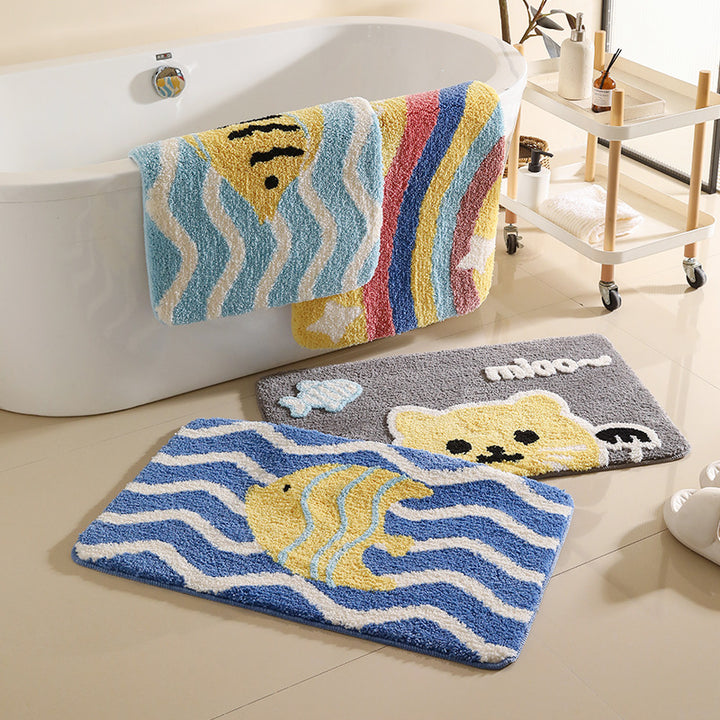 Soft Cartoon Panda Bath Mat Bowlift