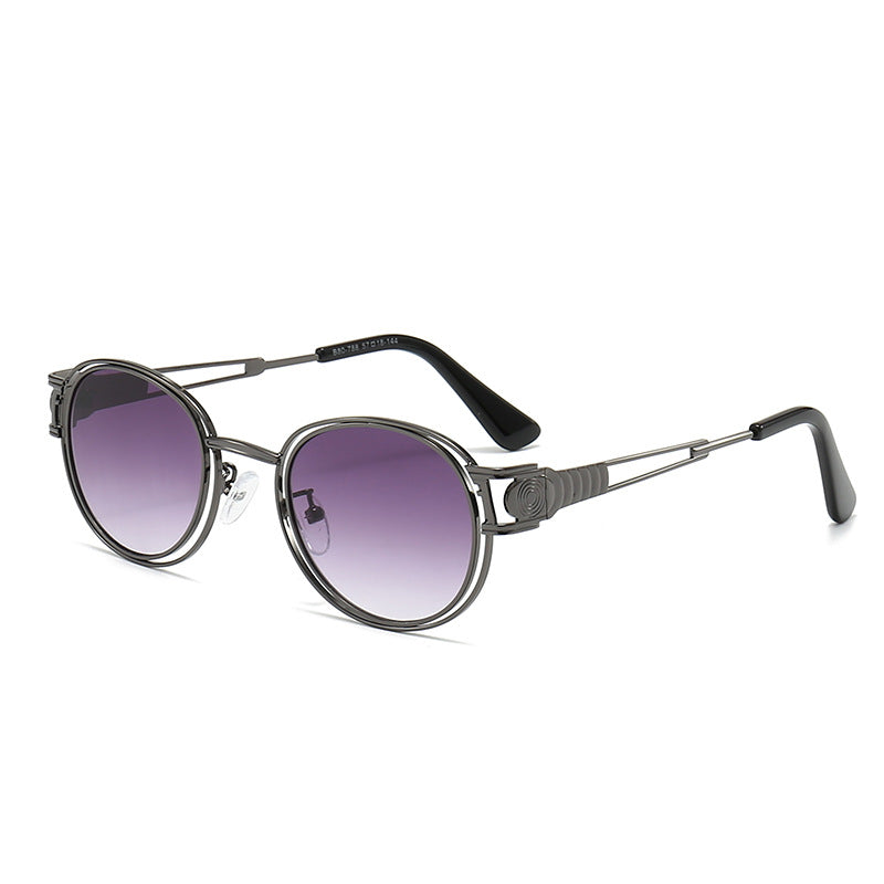 Women's sunglasses with fashionable metal frame and comfortable nose pads Bowlift