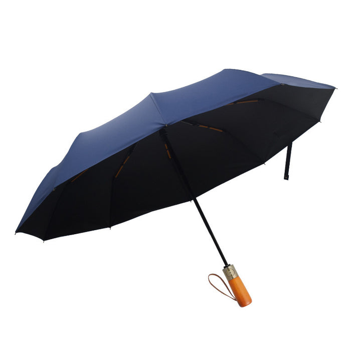Ladies Automatic Umbrella with Ergonomic Handle and Stable Design Bowlift