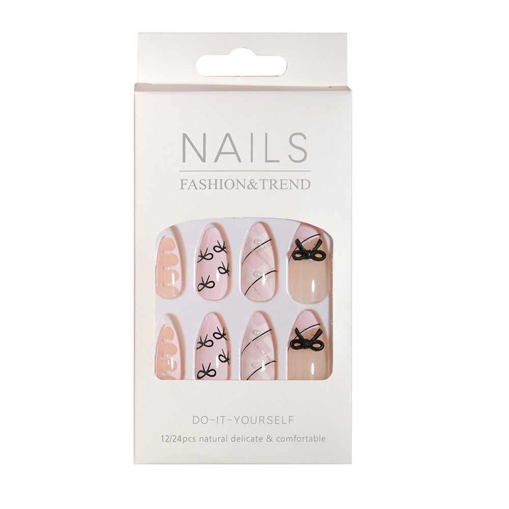 DIY Artistic Press-On Nail Set Bowlift
