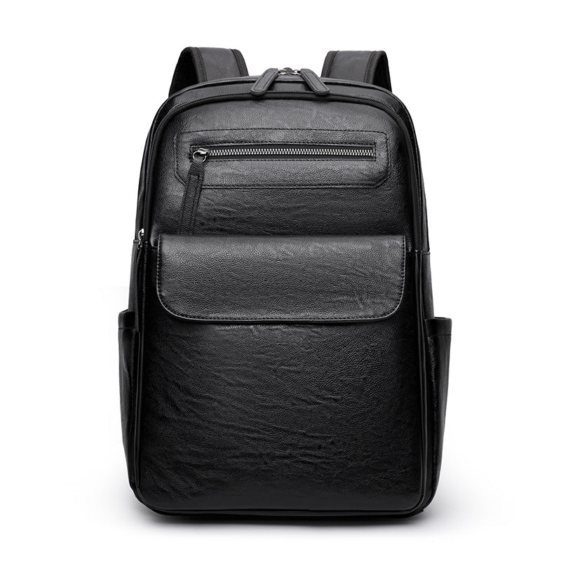 Ergonomic Leather Laptop Backpack
