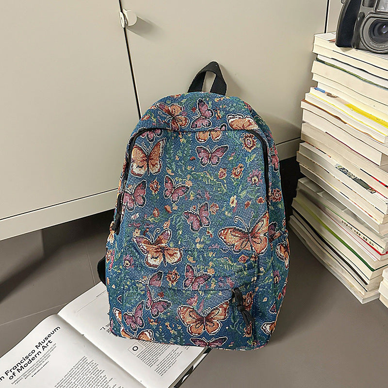 Floral Patterned Backpack