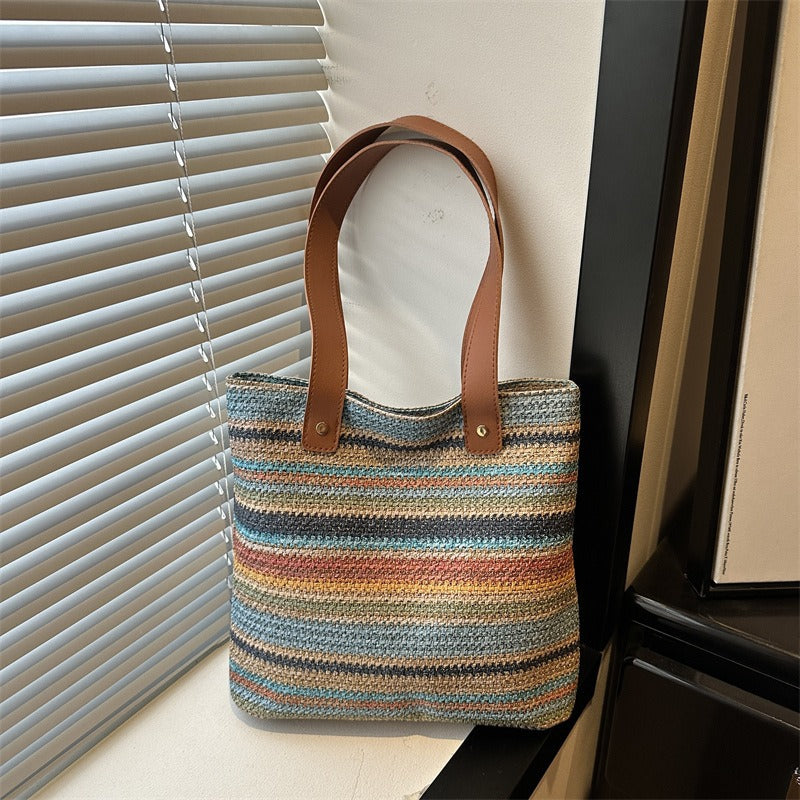 WoColorful Woven Tote Bag Bowlift