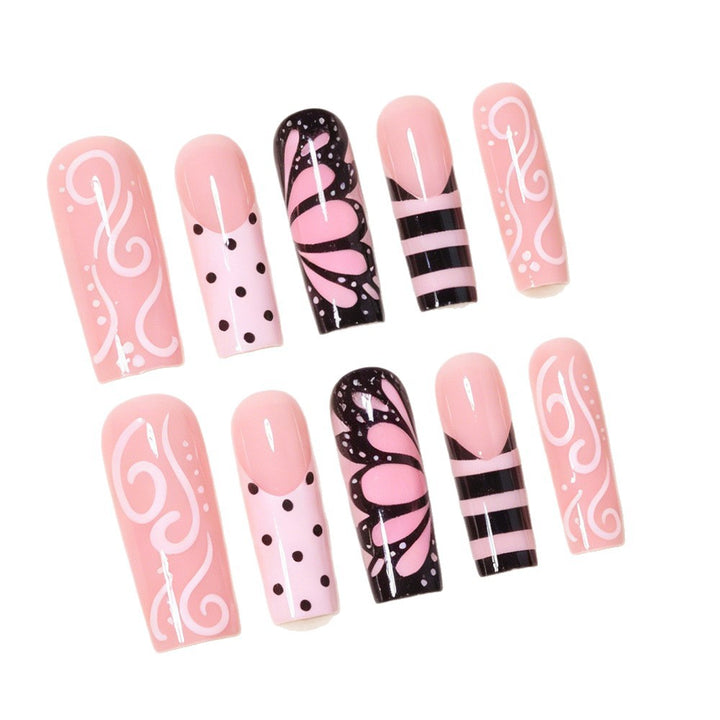 Artistic Butterfly Nail Design Bowlift