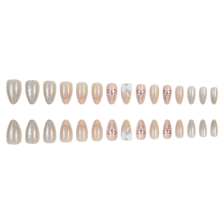 Elegant Nail Art Press-On Nails Bowlift