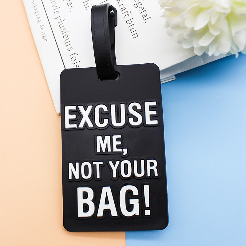 Unisex Luggage Tag with Funny Saying Bowlift