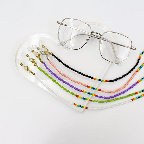 Colorful Beaded Eyewear Holder Chain Bowlift