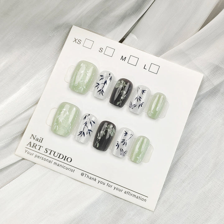 Artificial Glitter Nail Tips Bowlift