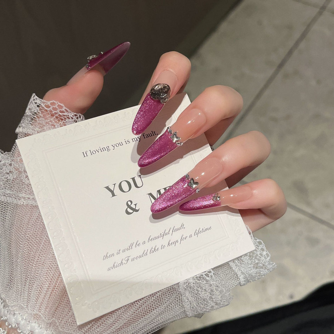 Glamorous Stiletto Nail Art Extensions Bowlift