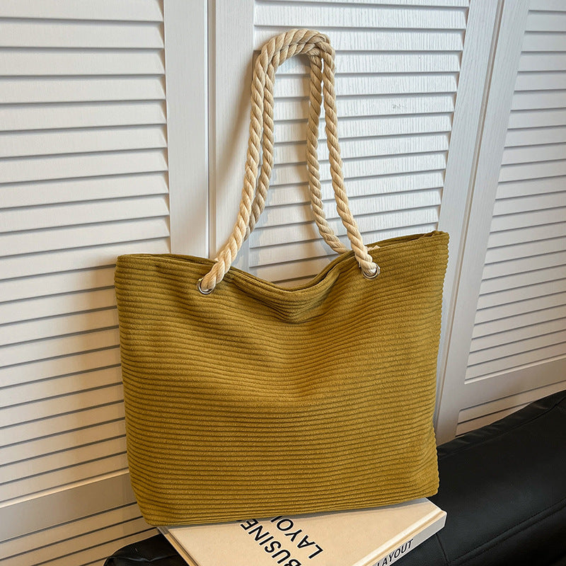 Stylish Textured Beach Tote Bowlift