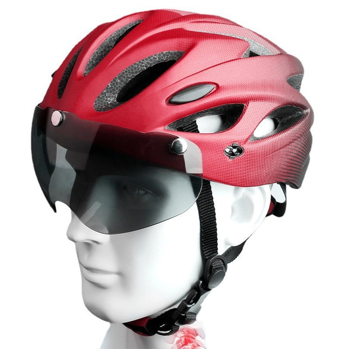 Cycling Safety Helmet with Integrated LED Lights Bowlift