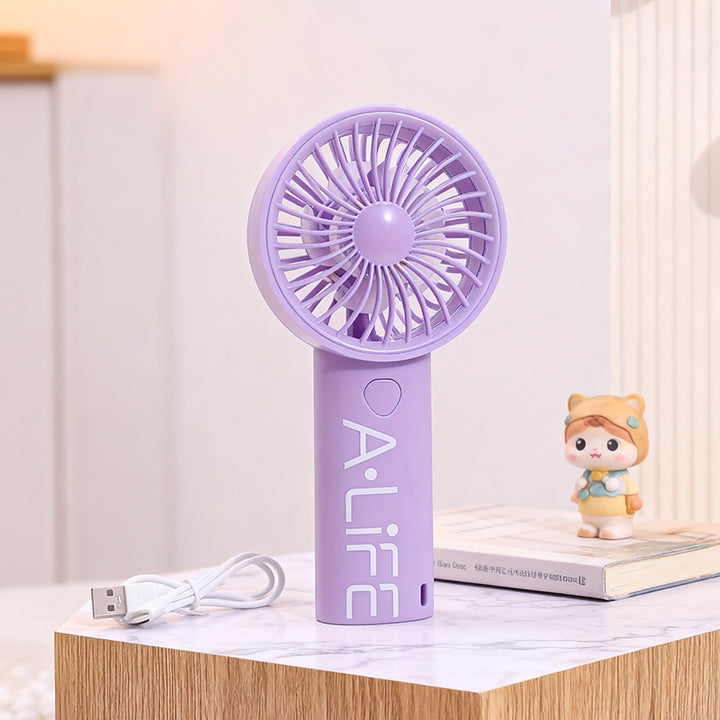 Women's Portable Hand Fan with USB Charging Function and Ergonomic Design Bowlift 1782398222