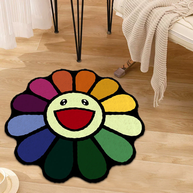 Educational Alphabet Round Rug