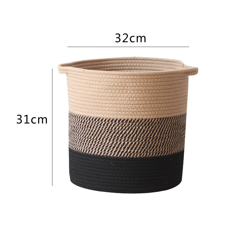 Modern storage basket with gray knit pattern Bowlift