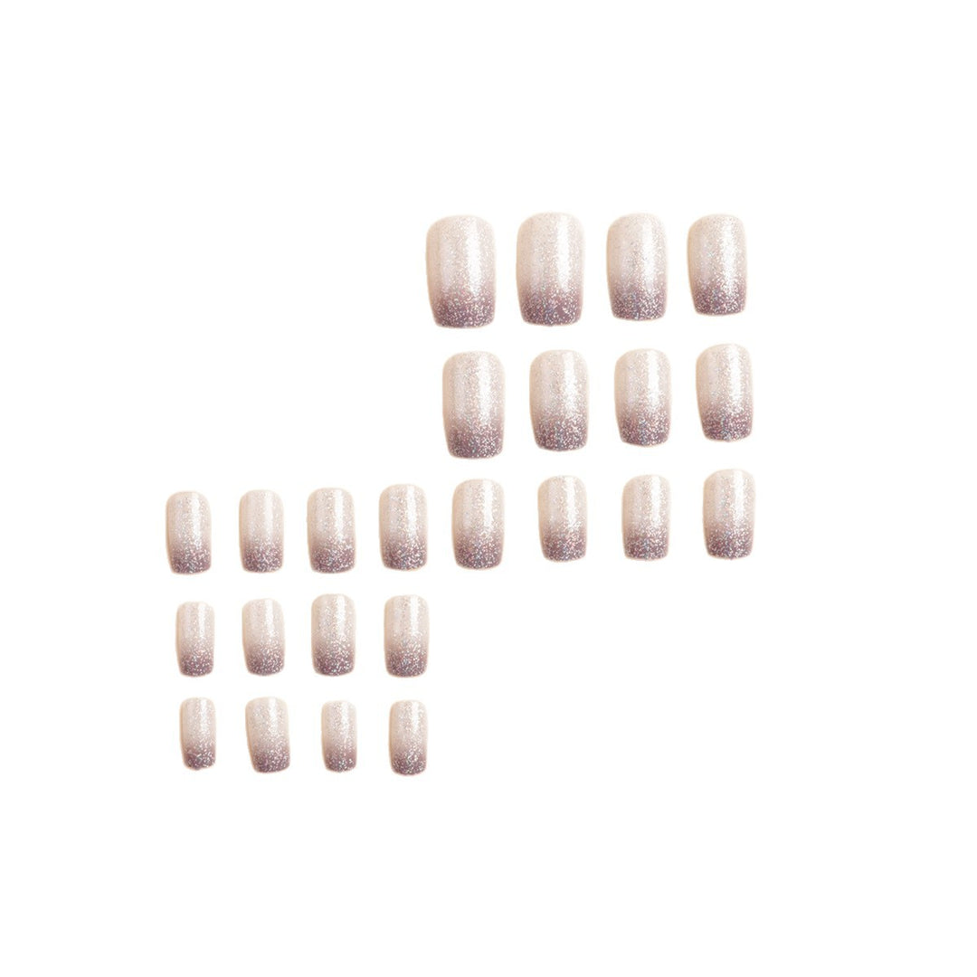 Glamorous Glitter Ombre Press-On Nails Bowlift