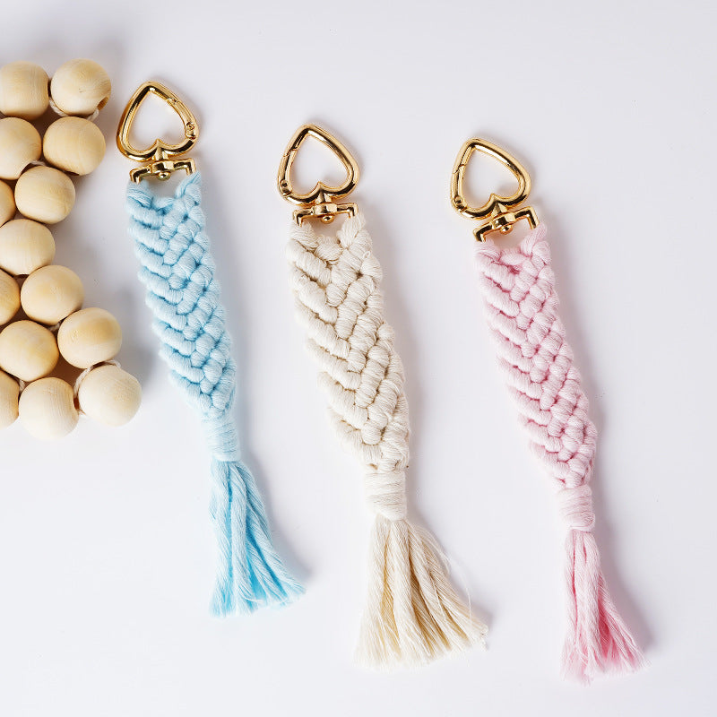 Decorative Macramé Keychain Holder Bowlift