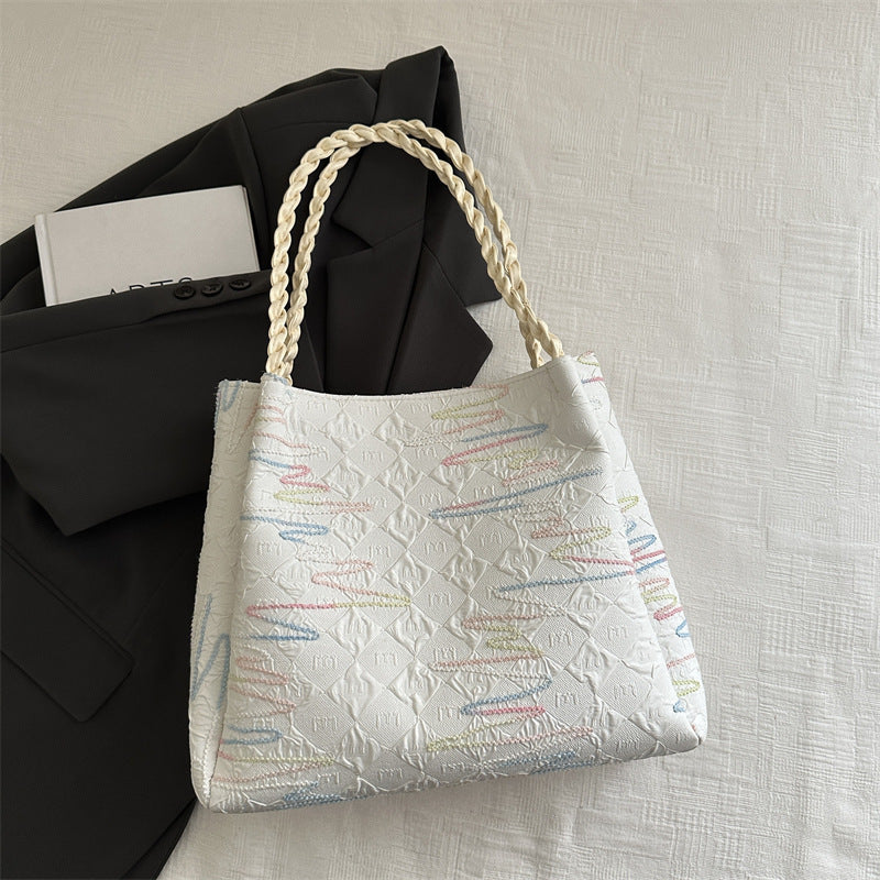 Quilted Decorative Shoulder Bag Bowlift