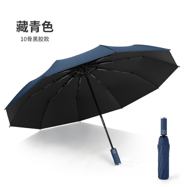 Women's Automatic Umbrella with Sturdy Plastic Handle and Robust Frame Bowlift