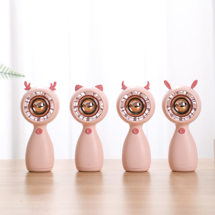 Unisex Portable Hand Fan with Animal Design Bowlift