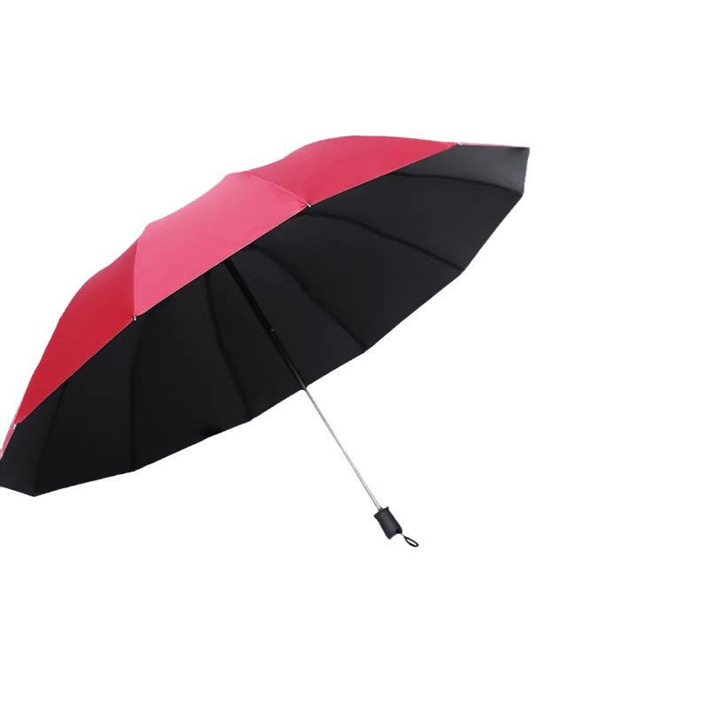Women Large Area Umbrella with Reinforced Frame Bowlift