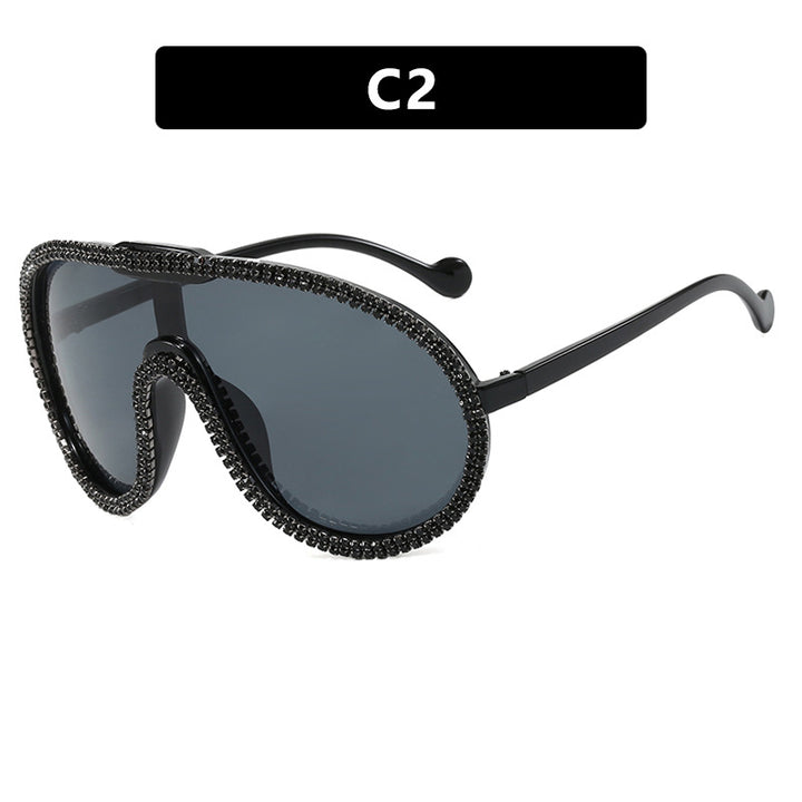 Women's extravagant sunglasses with sparkling frame Bowlift