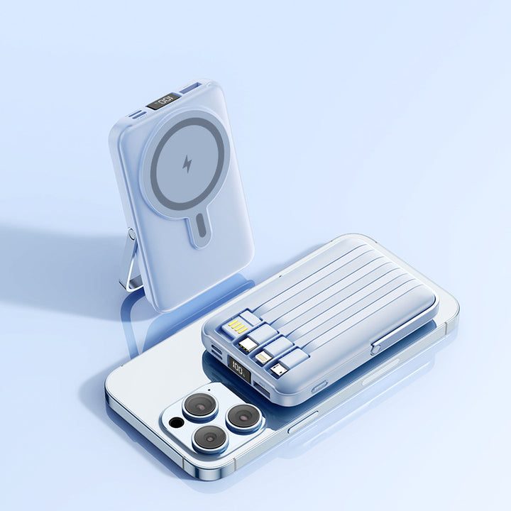 Portable power bank with Magsafe technology by Bowlift