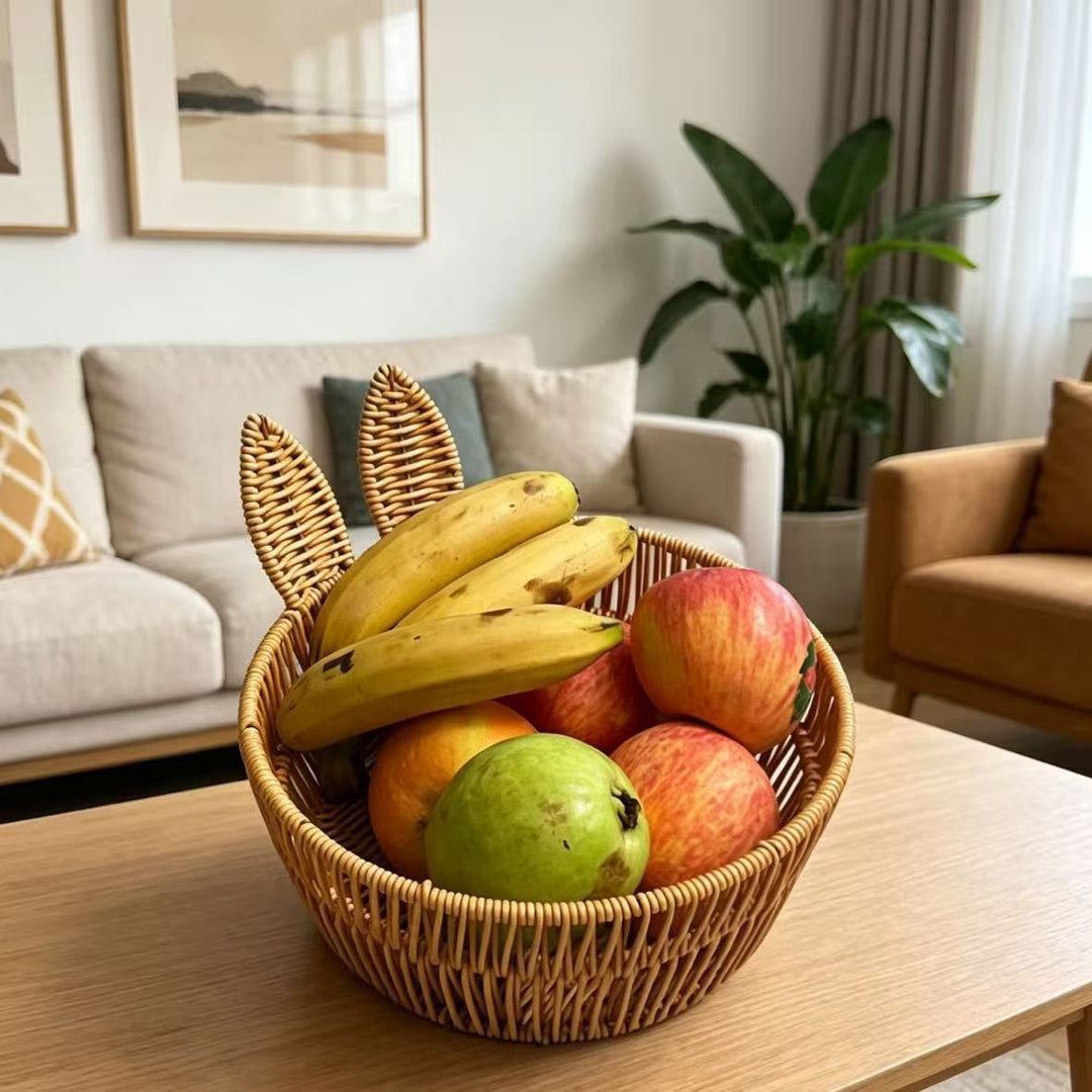 Women Decorative Basket with Ears Bowlift