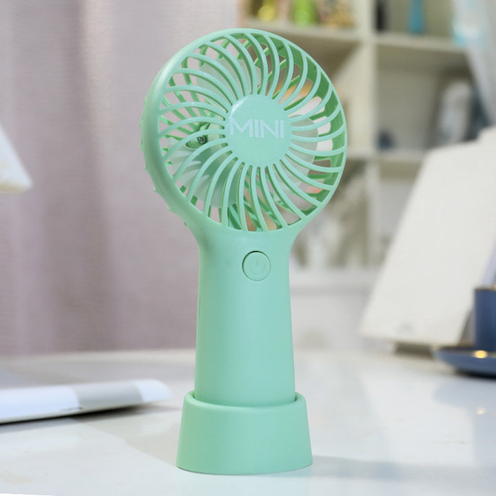 Ladies portable hand fan with ergonomic design and USB charging function Bowlift