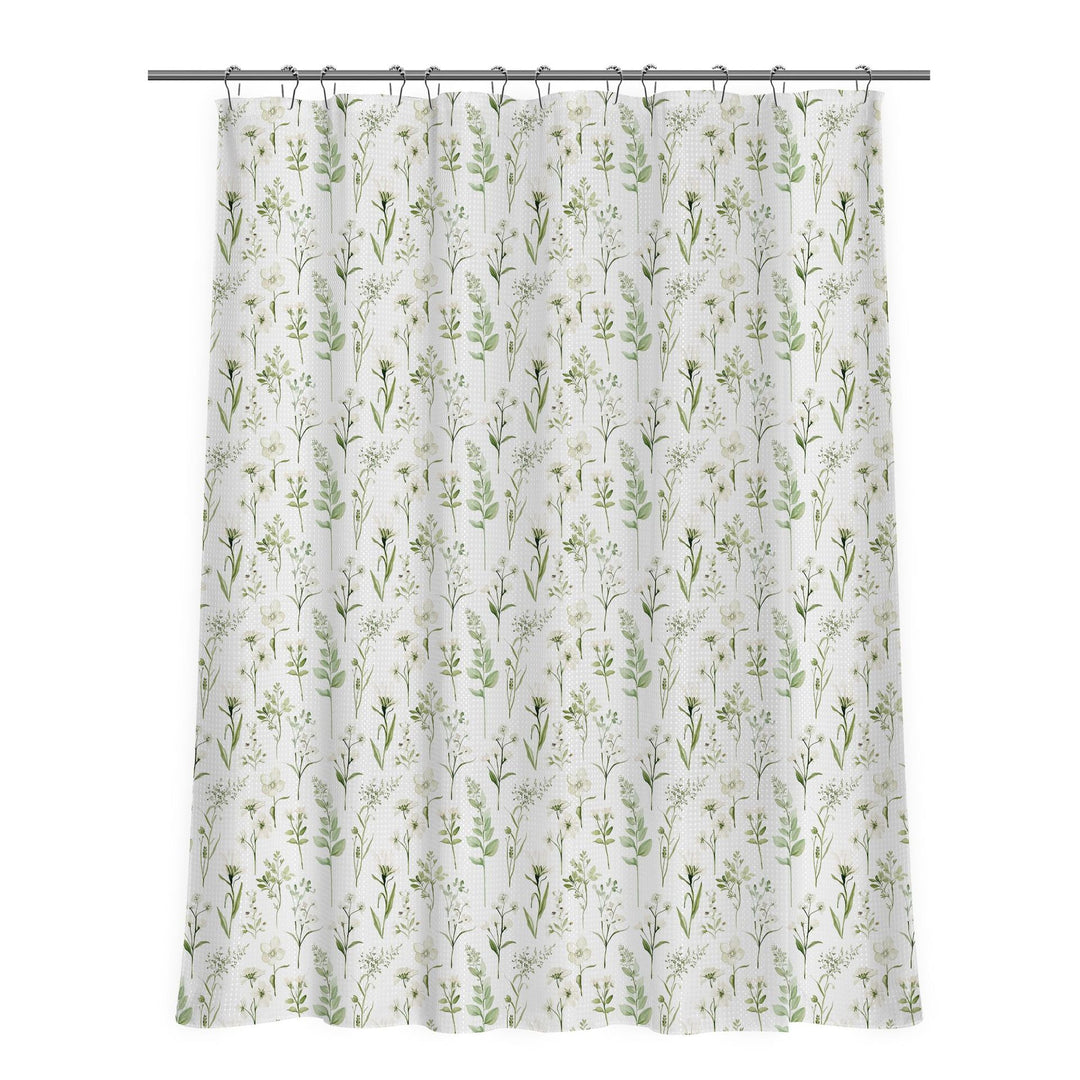 Floral Patterned Shower Curtain Bowlift