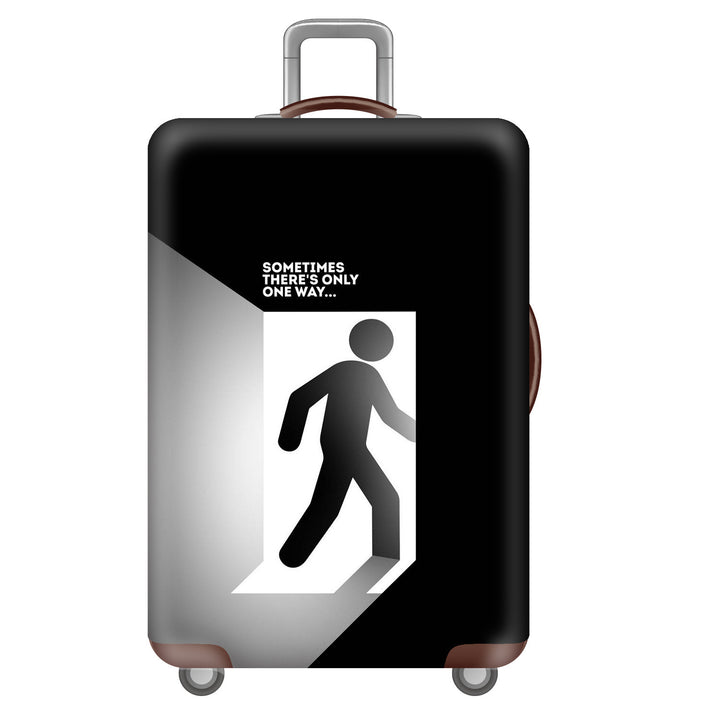 Unisex Hard-shell Suitcase with Impressive Futuristic City Design Bowlift